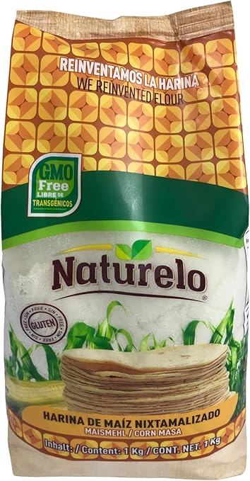 Naturelo Maismehl Weiss Nixtamalisiert 1kg (GMO FREI)