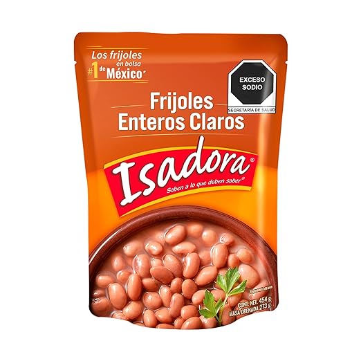 Isadora Frijoles Enteros Claros 454g