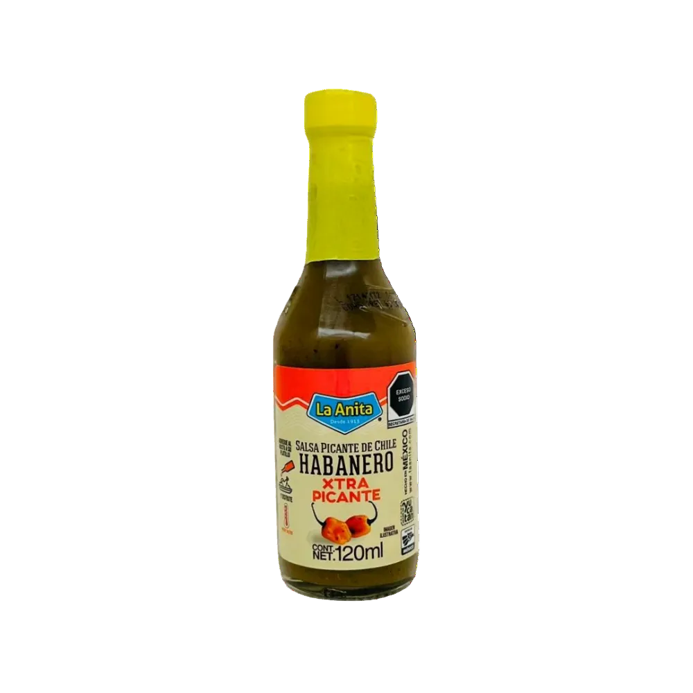 La Anita Habanero Salsa Sauce XHot 120ml
