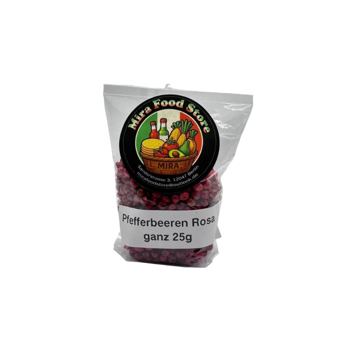 Pfefferbeeren Rosa ganz 25g