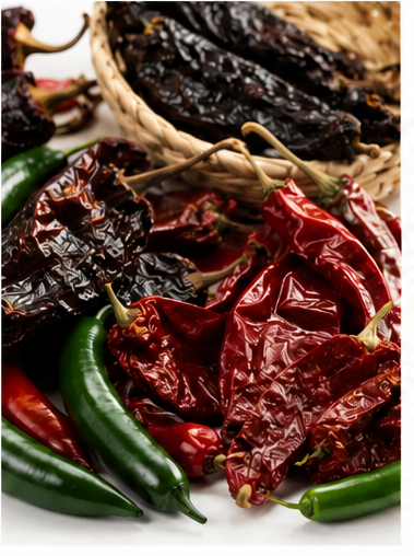 Getrocknete Chilis