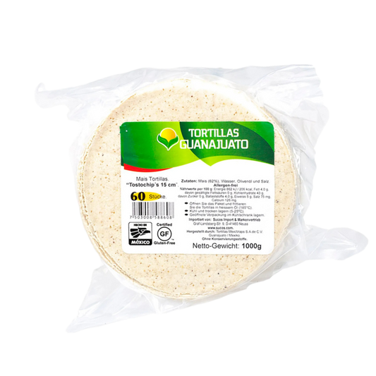 Tortillas Guanajuato 12 cm 1kg