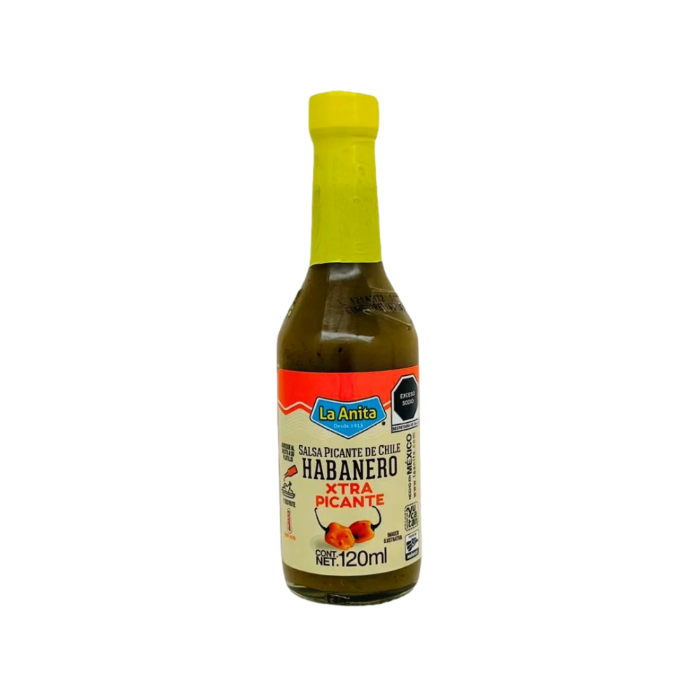 La Anita Habanero Salsa Sauce XHot 120ml