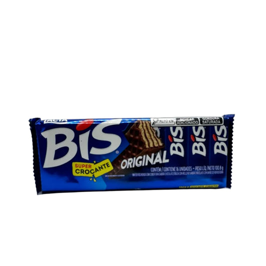 Bis Original Schokowaffeln 100,8 g, Vorderseite der Packung
